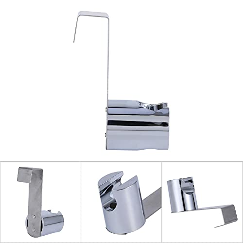 Toilet Bidet Sprayer Holder, Stainless Steel ABS Hook Hanger for Hand Shower, Brushed (Special socket)