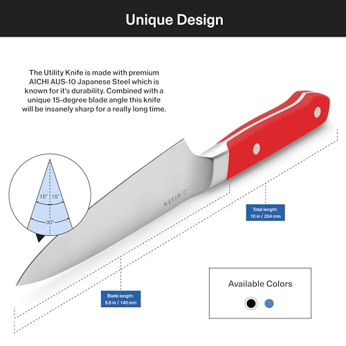 Misen 5.5" Utility Knife - Red