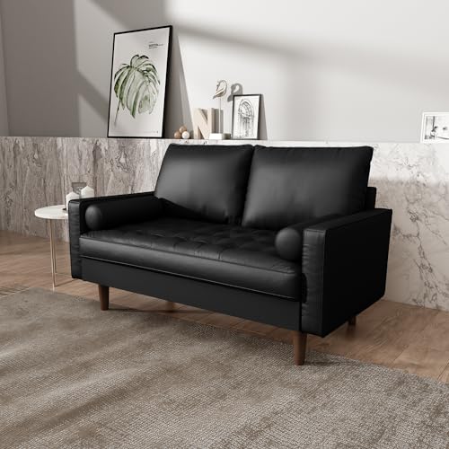 uhome Sofas, 2 Seat, Black