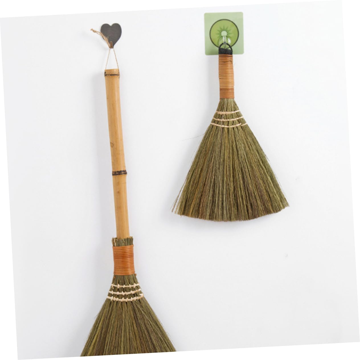 Healeved Chinese Brooms 4 Pcs Household Dust Broom Toddler Straw Mini Grass Clean Straw Broom Small, 31x20cmx2pcs, 2H3261D26K1104YCXS1