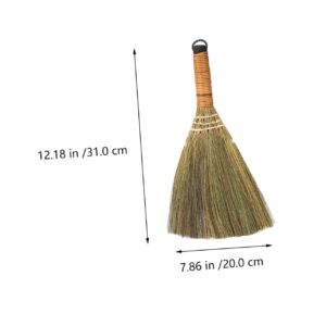 Healeved Chinese Brooms 4 Pcs Household Dust Broom Toddler Straw Mini Grass Clean Straw Broom Small, 31x20cmx2pcs, 2H3261D26K1104YCXS1