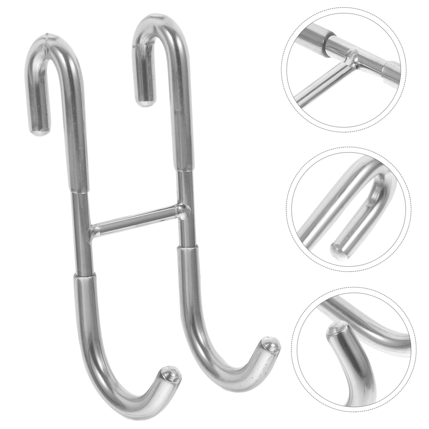 IMIKEYA 4pcs Glass Door Hook Metal s Hooks Bathroom Hook Shower Hook Shower Door Hanger Towel Hooks for Bathroom Door Drawer Cabinet Hook Heavy Organizer Double Sided 304 Stainless Steel