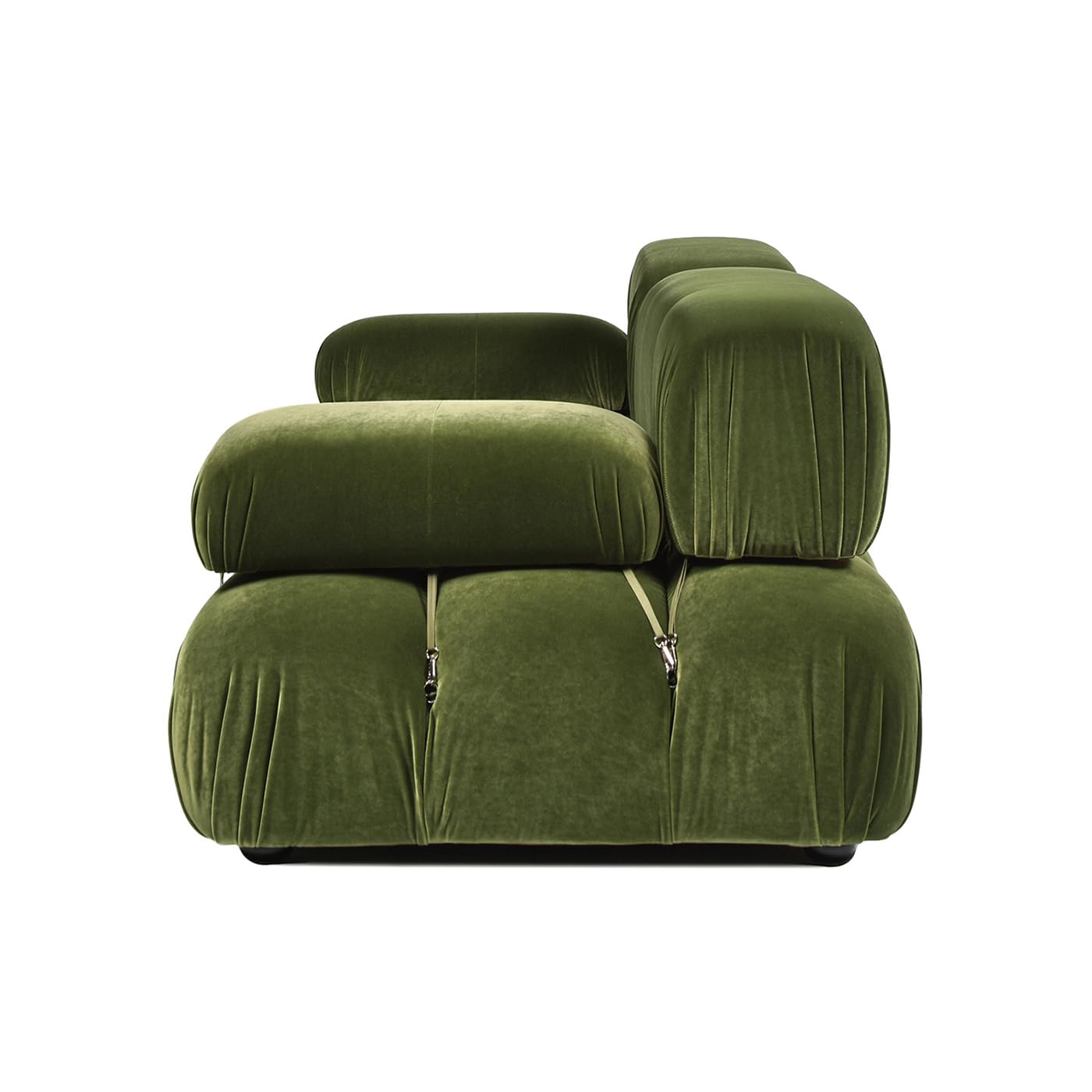 Jennifer Taylor Home Marcel 72.5" Bubble Modular Modern 2-Piece Loveseat Sofa, Olive Green