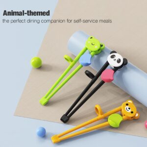 PandaEar 3 Pairs Training Chopsticks for Kids Toddlers, Learning Chopsticks for Beginners trainer, Toddler Chopsticks, Kids Chop Sticks