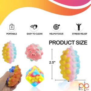 Taulaap 115 Pcs Pop Party Favors for Kids, Treasure Box Toys for Classroom Prizes, Pinata Stuffers, Goodie Bag Filler, Treasure Chest, Carnival Bulk Small Toys, Easter Basket Egg Fillers