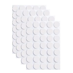 Nilogie 350 Pcs (0.79 Inch Diameter) 20mm Double Sided Adhesive Glue Round Dots Stickers Removable Clear Sticky Tack Putty Waterproof for Balloon, Crafts, Art Decoration