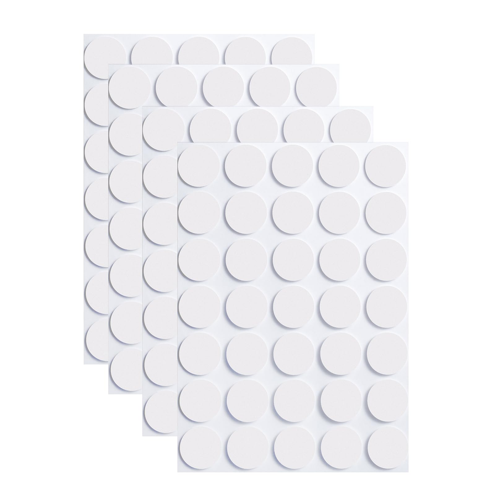 Nilogie 350 Pcs (0.79 Inch Diameter) 20mm Double Sided Adhesive Glue Round Dots Stickers Removable Clear Sticky Tack Putty Waterproof for Balloon, Crafts, Art Decoration