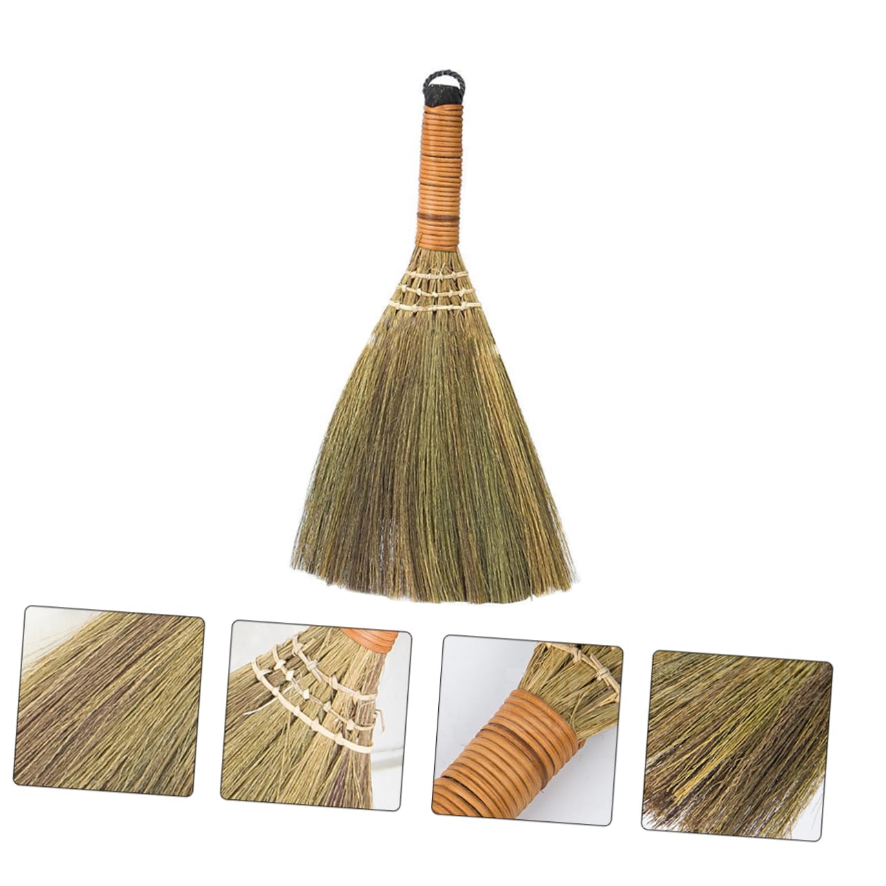 Healeved Chinese Brooms 4 Pcs Household Dust Broom Toddler Straw Mini Grass Clean Straw Broom Small, 31x20cmx2pcs, 2H3261D26K1104YCXS1