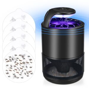 fly trap indoor,insect traps indoor,automatic fruit fly traps for indoors self-activating killer for mosquitos,gnats,moths,fruit flies for home,bug light trap indoor with suction bug light sticky glue