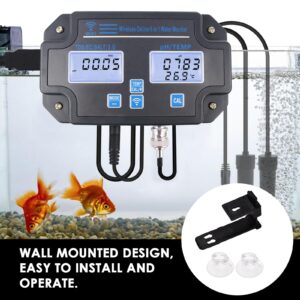 6 in 1 Smart Water Quality Tester, WiFi pH Meter pH, EC, TDS, Salt, SG, and Temperature with 24Hrs Wi-Fi Online Mobile APP Monitoring for Fish Ponds, Aquariums, Hydroponics, Pool & Seawater