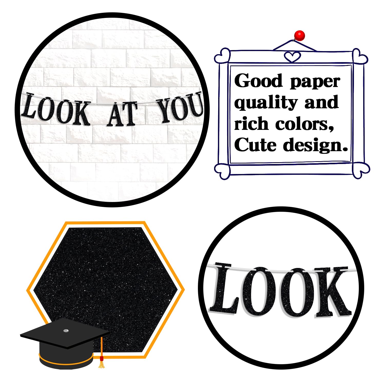 Look at You Becoming an Engineer Banner, Congrats Grad/You Did It/Congratulations Sign, Engineer Degree Graduation Party Decorations Supplies