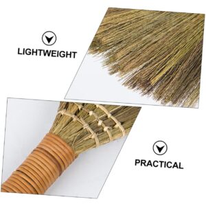 Healeved Chinese Brooms 4 Pcs Household Dust Broom Toddler Straw Mini Grass Clean Straw Broom Small, 31x20cmx2pcs, 2H3261D26K1104YCXS1