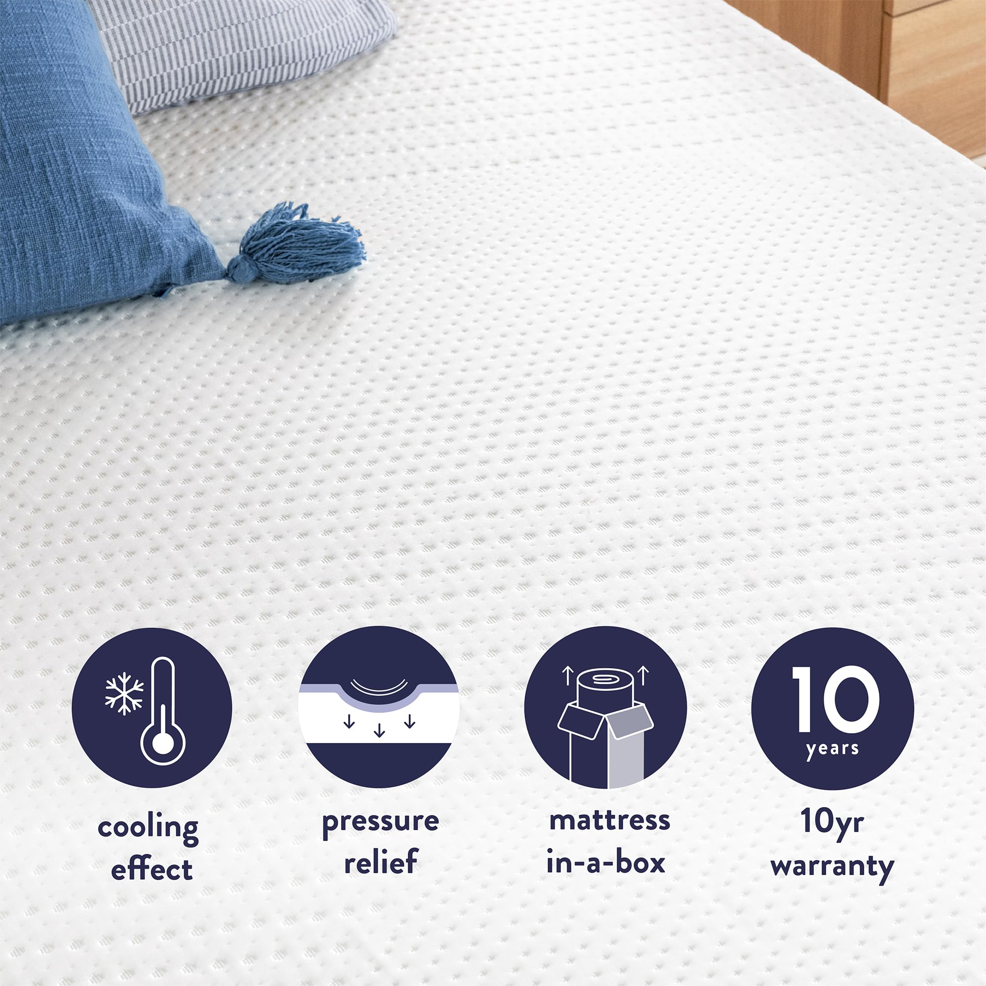 Best Price Mattress 5 Inch Full Mattress, Cooling Gel Memory Foam Mattress for Kids and Adults, Medium Firm Mattress, Bed-in-A-Box