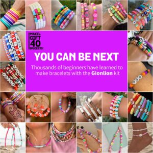 Gionlion Friendship Bracelet Kit Concert Bracelets Merch, 5200 Pcs Clay Beads Bracelet Making Kit for Beginner, DIY Arts and Crafts Teen Girl Gifts Toys for Ages 6-13