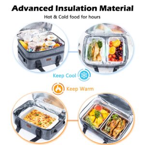 BAGSPRITE Expandable Insulated Casserole Carrier for Hot or Cold Food, Casserole Dish Carrying Case,Thermal Lasanga Lugger Tote for Pockluck, Parties, Picnic, Fits 9" x 13" Baking Dish, Fancy Panz