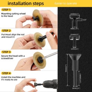 Sbestily Diamond Cutting Wheel 2 Inch Die Grinder Cut Off Wheel for Metal & Stainless Steel, Nuts, Bolts, Screws, Gypsum, Ceramic, Glass, PVC Pipe, Rotary Tool Drill Cutter Attachment