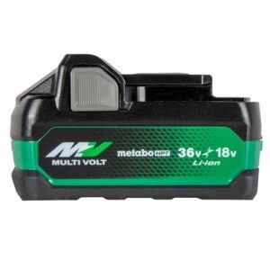 metabo hpt 18v/36v multivolt™ battery | 2.5ah / 5.0ah | 4-stage fuel gauge | drop and water protection | 380083m