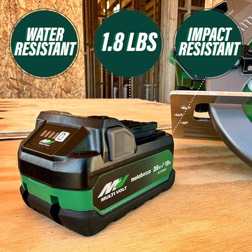 Metabo HPT 18V/36V MultiVolt™ Battery | 2.5Ah / 5.0Ah | 4-Stage Fuel Gauge | Drop and Water Protection | 380083M