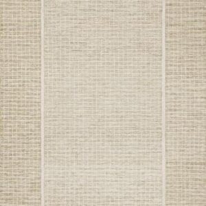 Loloi Chris Loves Julia x Briggs Collection, Wheat & Ivory, 7'-9" x 9'-9" Area Rug – Minimal Gritted Design Area Rugs for Living Room Bedroom Entryway & Hallway No Shed High Traffic Home Decor Rug