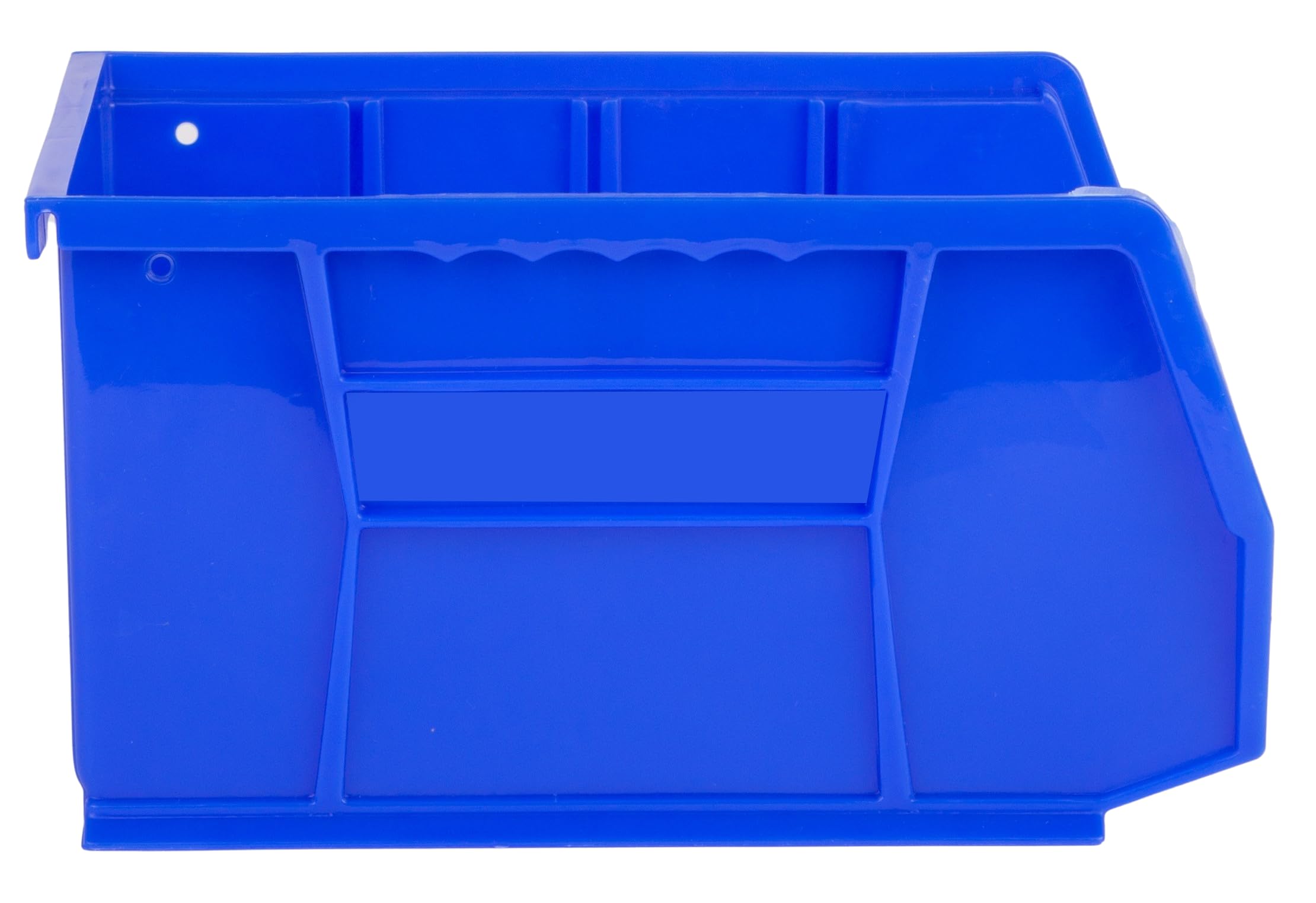 Hudson Exchange 9-1/2" x 6" x 5" Plastic Stackable Storage Bin and Hanging Container (Blue)