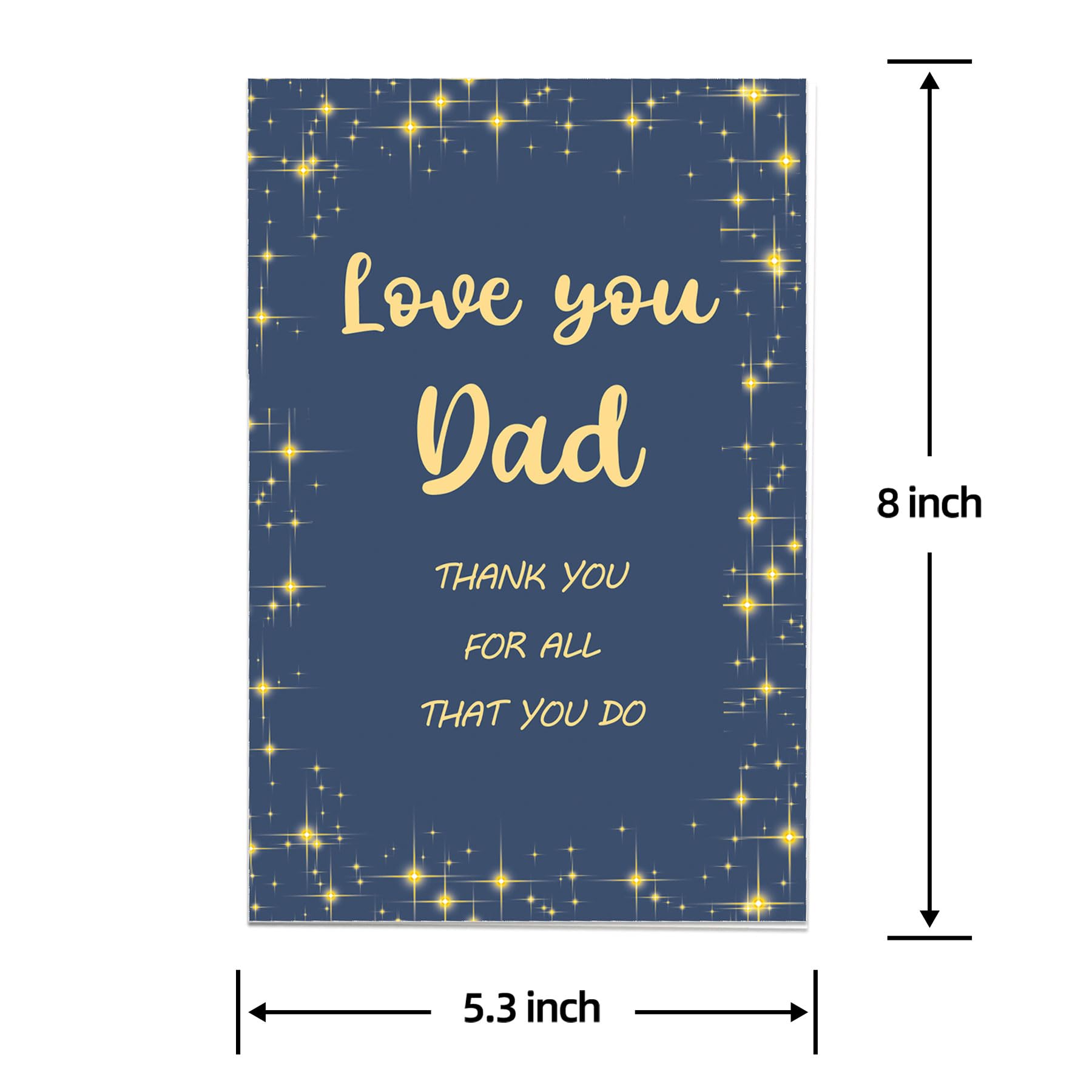 Arsagen Sweet Appreciation Card for Dad, Love You Dad Card, Heartwarming Father's Day Card, Thank You for All That You Do