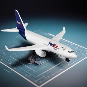 Sky Trek Model Airplanes FedEx Airplane Airlines Plane Aircraft Model for Display Collection and Gifts.