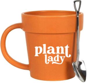 funny mug (lady) handmade gardening gifts for women unique - plant gifts for plant lovers - plant lady mug - gardener gifts for her - plant pot cup