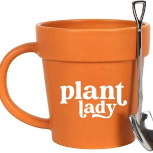 Funny Mug (Lady) HandMade Gardening Gifts for Women Unique - Plant Gifts for Plant Lovers - Plant Lady Mug - Gardener Gifts for Her - Plant Pot Cup