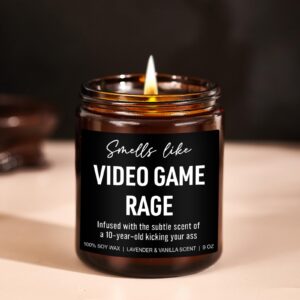 Younift Funny Video Game Rage Candle, Gamer Gifts, Gaming Gifts for Men, Video Game Gifts, Video Game Lovers Gifts Ideas, Birthday, Christmas Gifts for Gamers, Boyfriend, Husband, Teen Boys