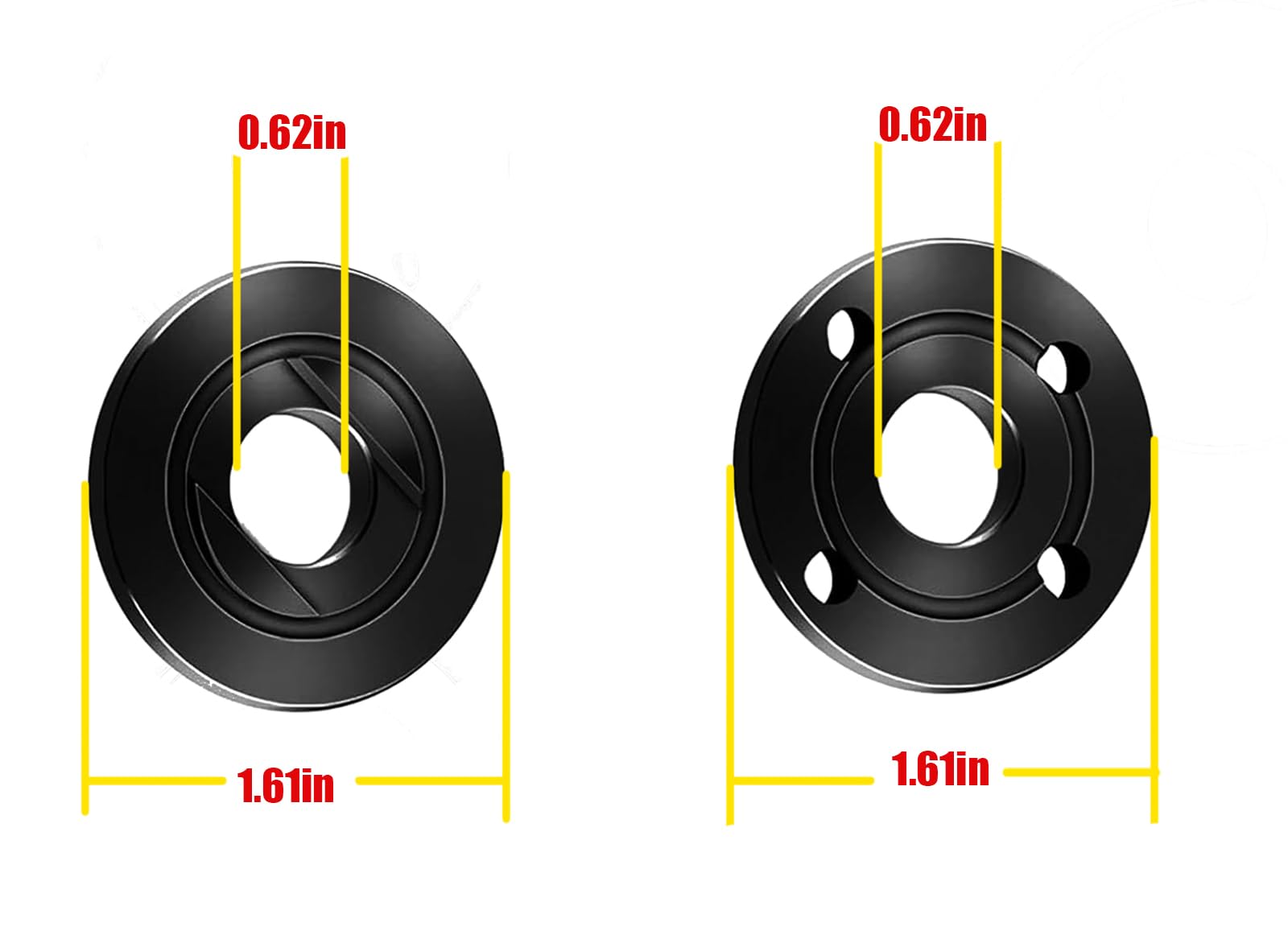 Generic Angle Grinder 193465-4 224399-1 224568-4 Wrench Spanner Metal Lock Nut Flange 1/4''-20 Compatible with Dewalt Milwaukee Makita Bosch Black&Decker Ryobi 4.5"" 5"" 5/8-11