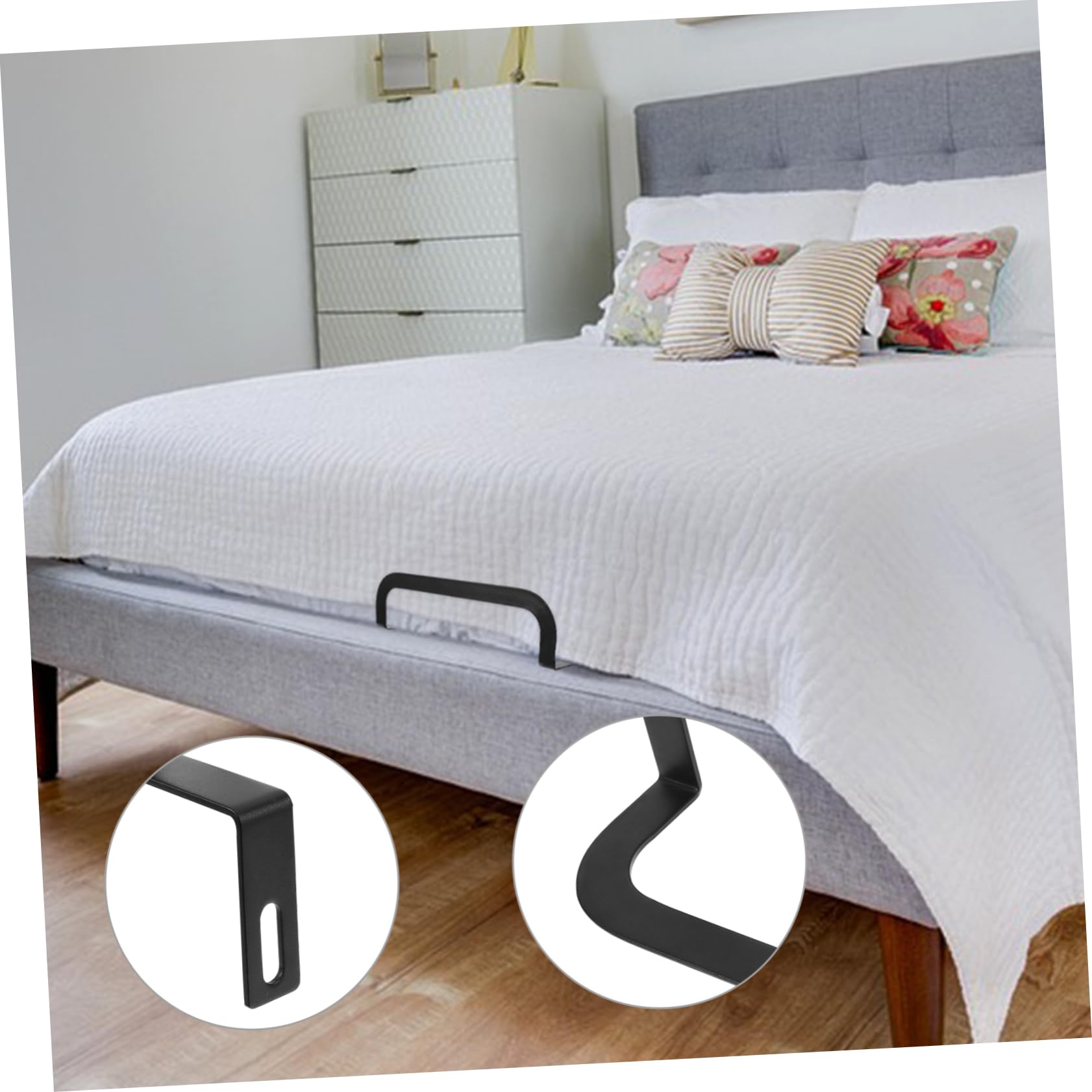 CIYODO Non Mattress Retainer Bar Mattress Slide Stopper Stabilizer for Bed Frame Mattress Holder to Prevent Sliding