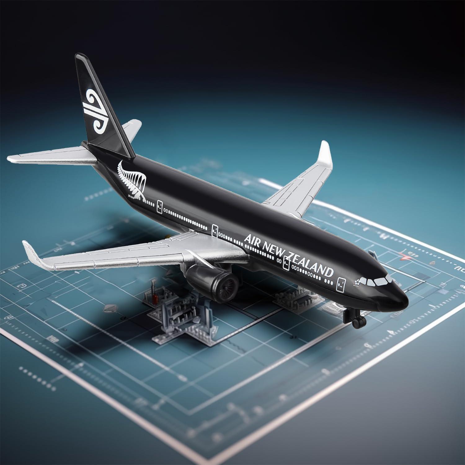 Sky Trek Model Airplanes New Zealand Airplane Airlines Plane Aircraft Model for Display Collection and Gifts.