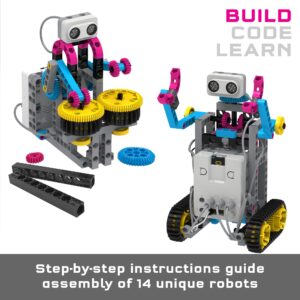 Thames & Kosmos Robotics Workshop with Micro:Bit STEM Experiment Kit, Creative, Educational Coding & Programming Curriculum for Home & School Use, Utilizes MakeCode App to Learn Python, Javascript