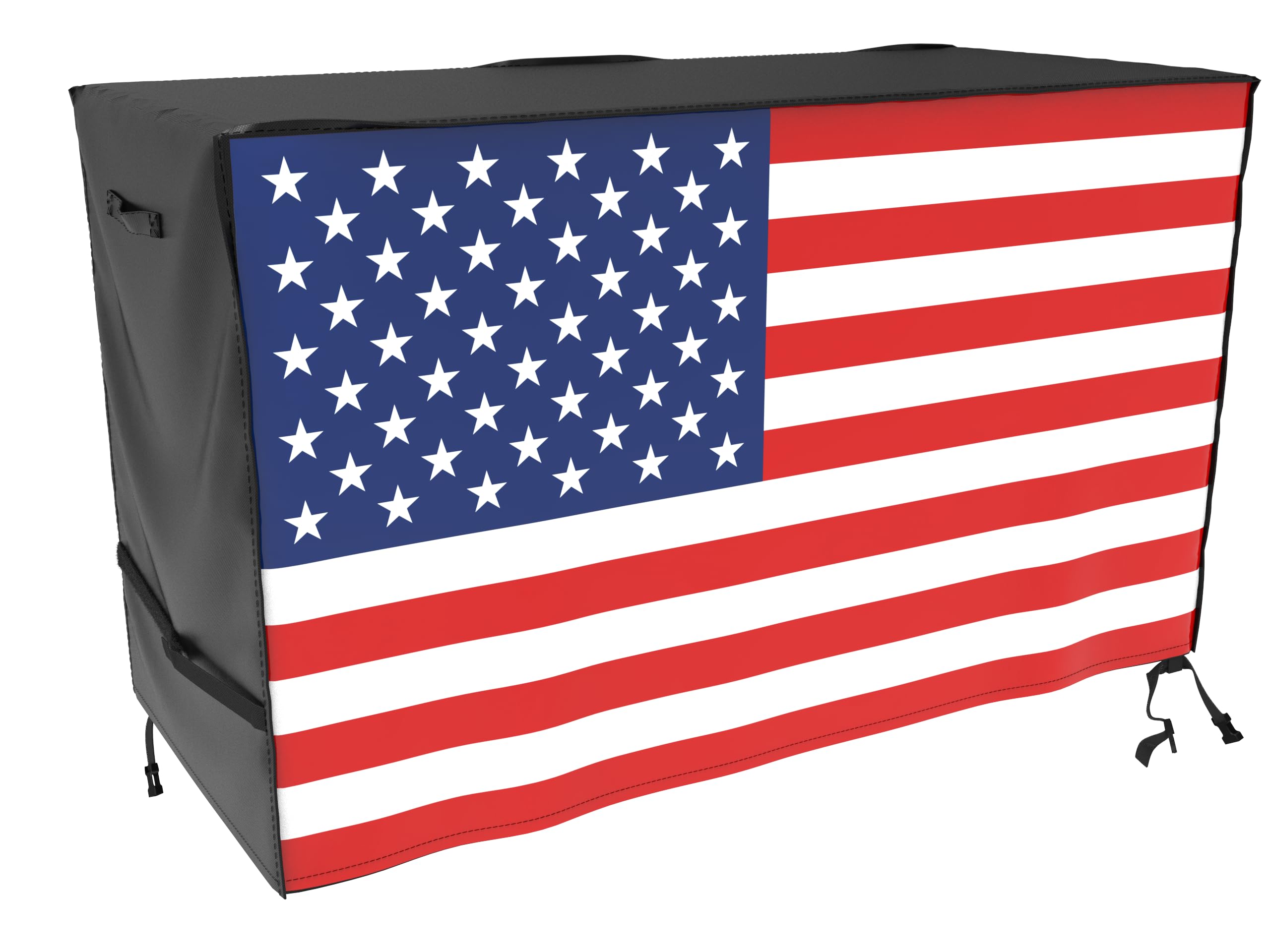 ATYARD 55-inch Outdoor Cover for Keter Unity XL Portable Table - UV Resistant, Breathable, All Weather (55" L x 24" W x 32" H) Black,American Flag