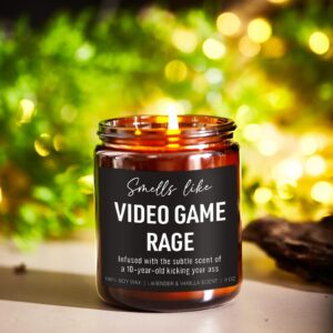 Younift Funny Video Game Rage Candle, Gamer Gifts, Gaming Gifts for Men, Video Game Gifts, Video Game Lovers Gifts Ideas, Birthday, Christmas Gifts for Gamers, Boyfriend, Husband, Teen Boys