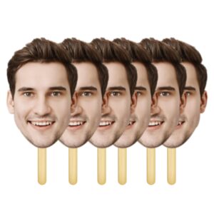 generic big head cutouts - head on a stick - big heads on a stick - face on a stick - cardboard head cutout - graduation head cutout, s-19382