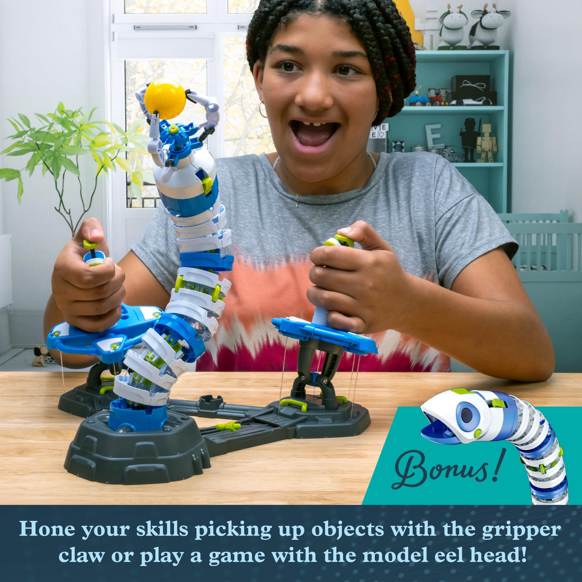 Thames & Kosmos Bionic Robotic Arm STEM Experiment Kit, Toy of The Year Finalist, Build a Mechanical Arm, No Batteries/Motors Required | Innovative System | Ages 10+ with Help, 14+ Independent Play