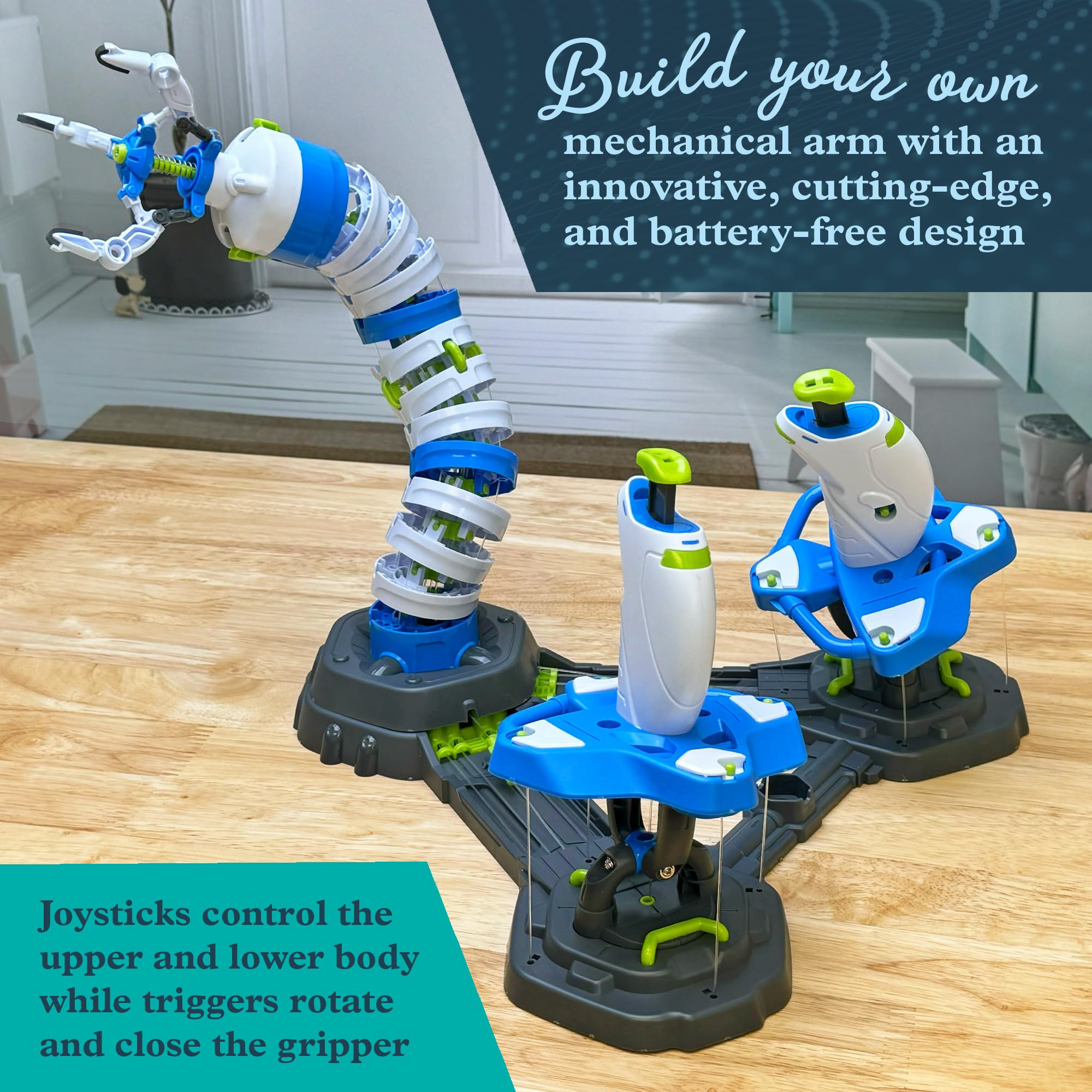 Thames & Kosmos Bionic Robotic Arm STEM Experiment Kit, Toy of The Year Finalist, Build a Mechanical Arm, No Batteries/Motors Required | Innovative System | Ages 10+ with Help, 14+ Independent Play