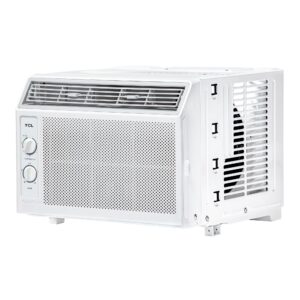 tcl h5w33m 5,000 mechanical controls 5000 btu window air conditioner,150 sq. ft, easy-to-use, reusable filter, compact design, white