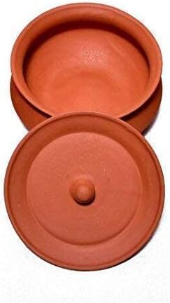 Generic Dahi Handi Clay Pot, 1500ml, Multicolor (Pack of 1), Large, Brown, SIU01052024