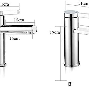 Kitchen & Bath Fixtures Taps Faucet,Copper Plated Bathroom Faucet Bathroom Basin Basin Hot and Cold Water Mixing Single Hole Faucet, A,B, Vessel Basin Faucet