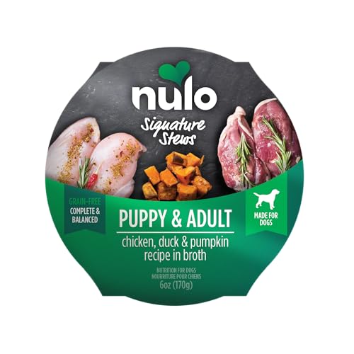 Nulo Dog Signature Stew Chicken, Duck, & Pumpkin in Broth, 6 Ounce, Pack of 16