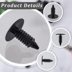 GORGECRAFT A Box 100Pcs Medium Multi Gauge Rivets 4/5" Length Black Patio Strapping Fasteners for Patio Lounge Chair Outdoor Furniture Replacement Parts Repair Webbing Lawn Lounge with 1/4" Holes