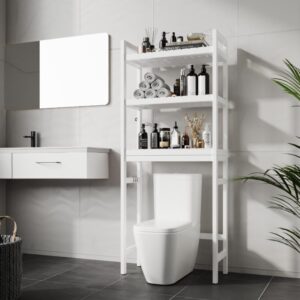 violaecho bathroom organizers and storage - over the toilet storage cabinet with durable shelves | stable over the toilet storage cabinet for efficient bathroom organizers and storage solutions