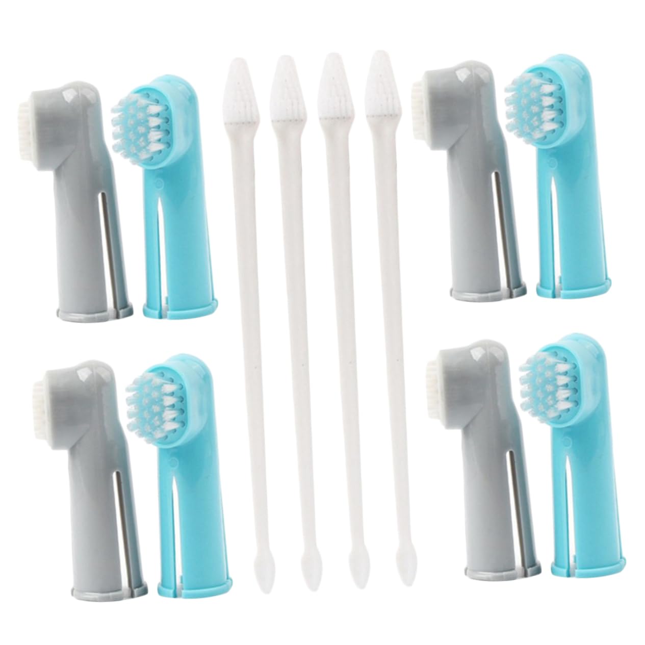 Housoutil 12 Sets Cat Finger Brush Toothbrushes Puppy Finger Brush Pet Tartar Vampire Cape for Cat Tootbrush Toothbrush for Pet Dog Brush Toothbrush for Dog Toothpaste Clean