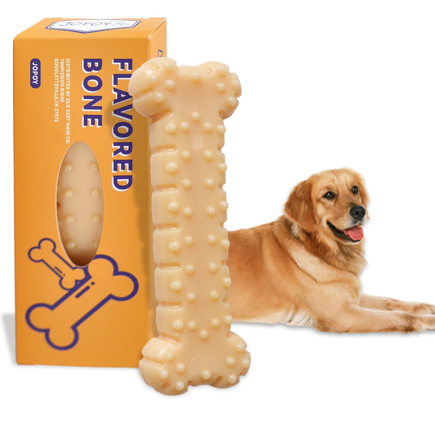 JOPOY Dog Chew Toys for Aggressive Chewers Large Breed, Non-Toxic Nlyon Indestructible Dog Toys, Tough Durable Puppy Chew Toy for Medium Large Dogs - Fun to Chew