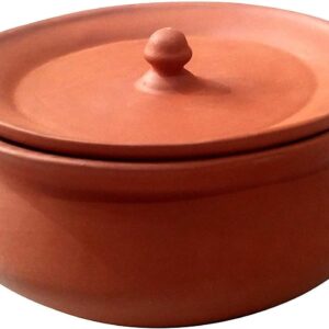 Generic Dahi Handi Clay Pot, 1500ml, Multicolor (Pack of 1), Large, Brown, SIU01052024