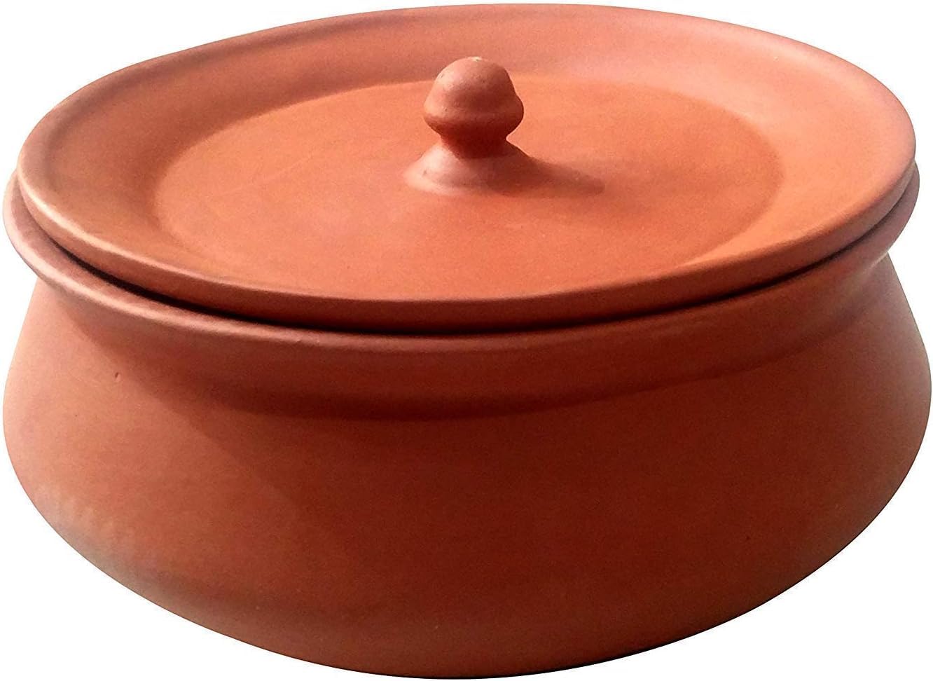 Generic Dahi Handi Clay Pot, 1500ml, Multicolor (Pack of 1), Large, Brown, SIU01052024