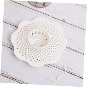 3pcs White Black Sink Strainer Drain Sink Cover Bathroom Bathtub Stopper Faucet Filter Drain Cover Laundry Sink Strainer Sliding Tray for Coffee Maker Toilet Vegetable Leaves