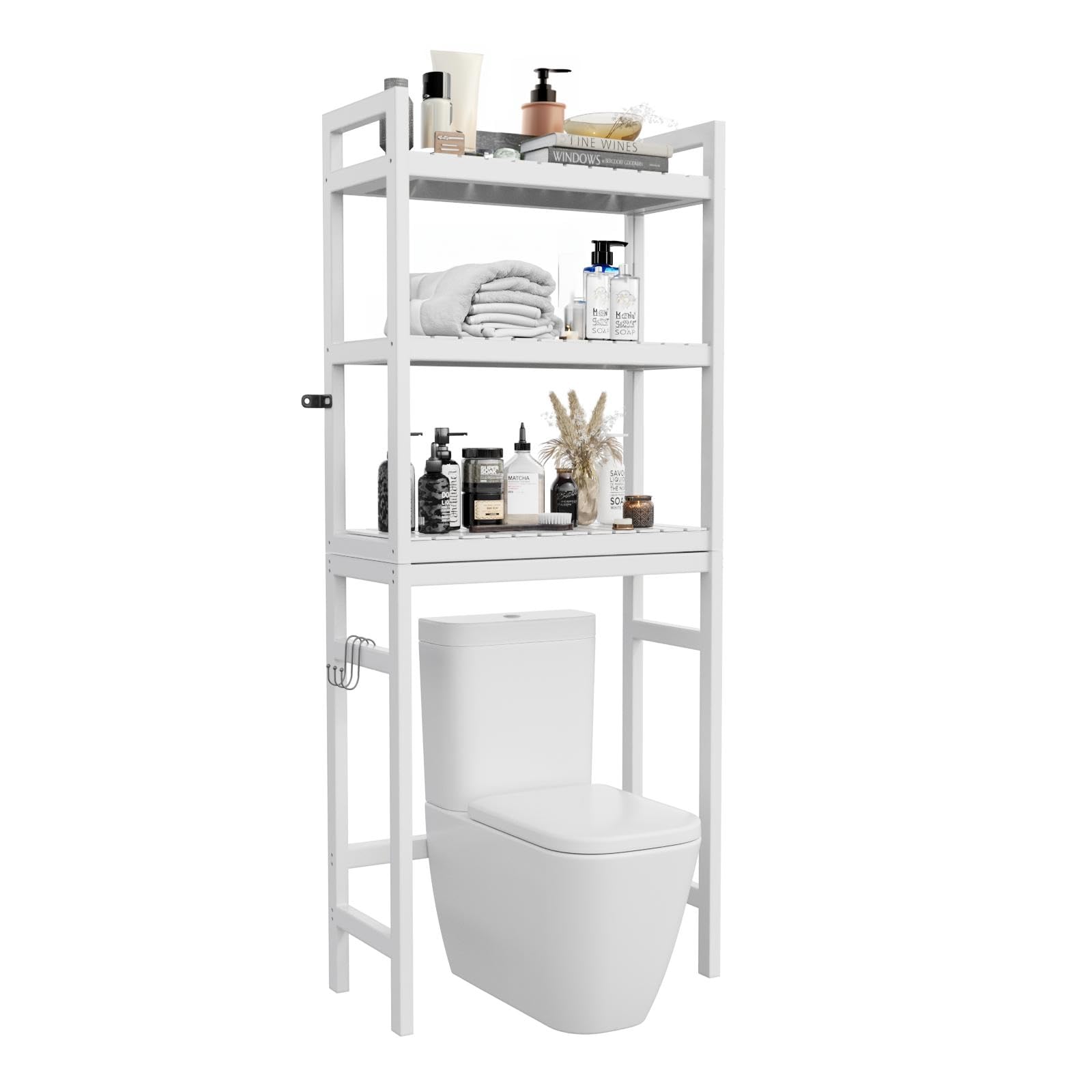 ViolaEcho Bathroom Organizers and Storage - Over The Toilet Storage Cabinet with Durable Shelves | Stable Over The Toilet Storage Cabinet for Efficient Bathroom Organizers and Storage Solutions